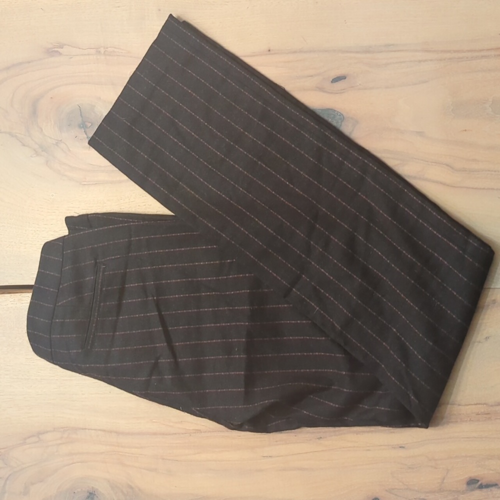Wool dress straight leg pants
